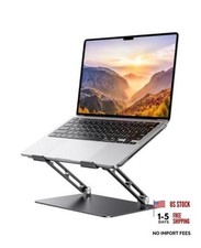 Adjustable Aluminum Laptop Stand for MacBook Air Pro Neo 10-17.3'' 17.3" Black