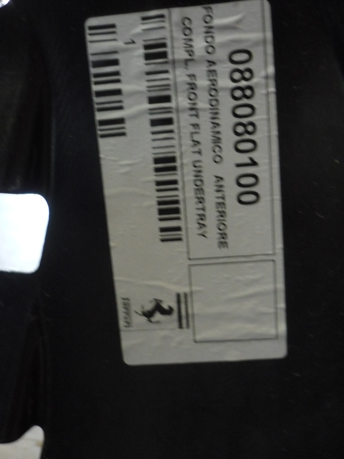 Ferrari 812 Front Engine splash shield P/N 88080100