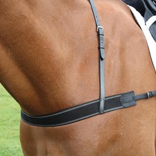 Shires Velociti GARA Elastic Breastgirth - Black