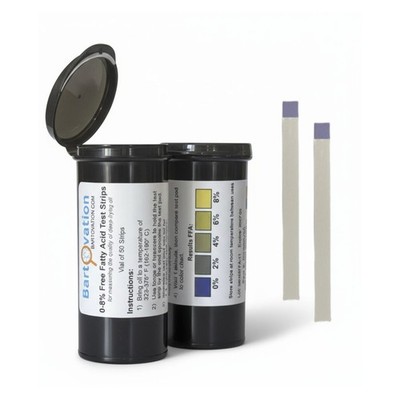 Free Fatty Acids 8% FFA Test Strips for Deep Frying Oil Quality, High Level [Via