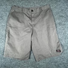 Dickies Shorts Mens Size 38 Gray Flat Front Casual Workwear Utility Skater