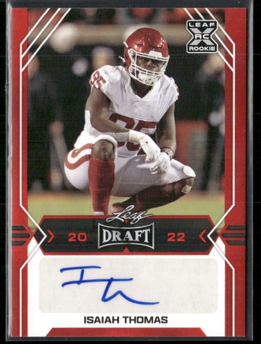 Isaiah Thomas #BA-IT1 2022 Leaf Draft Autographs card