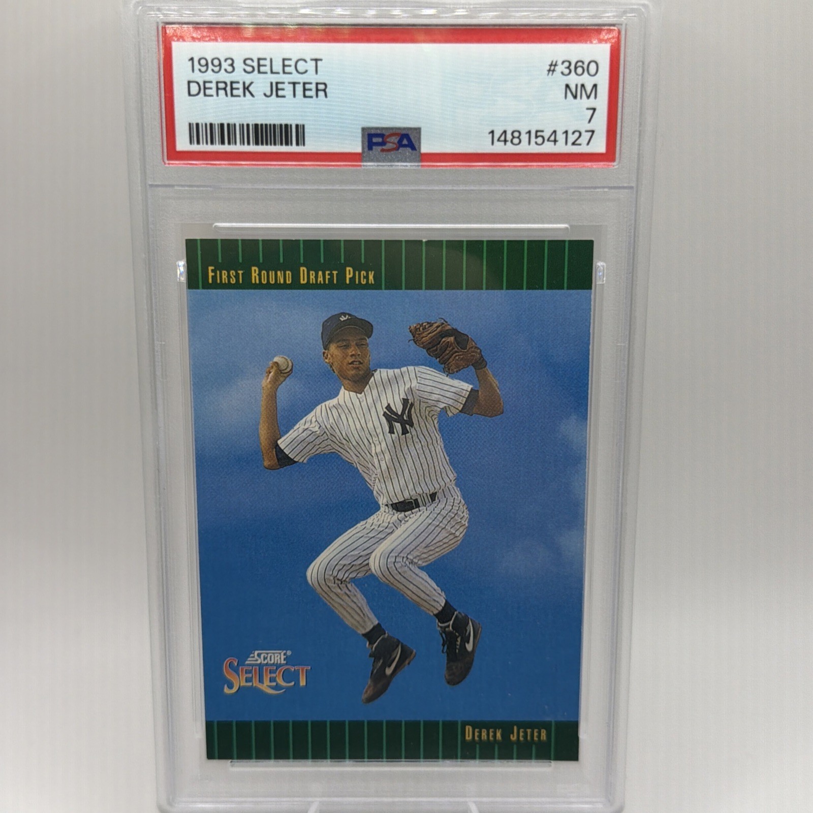 1993 Score Select - Derek Jeter RC PSA 7 #360 view 1