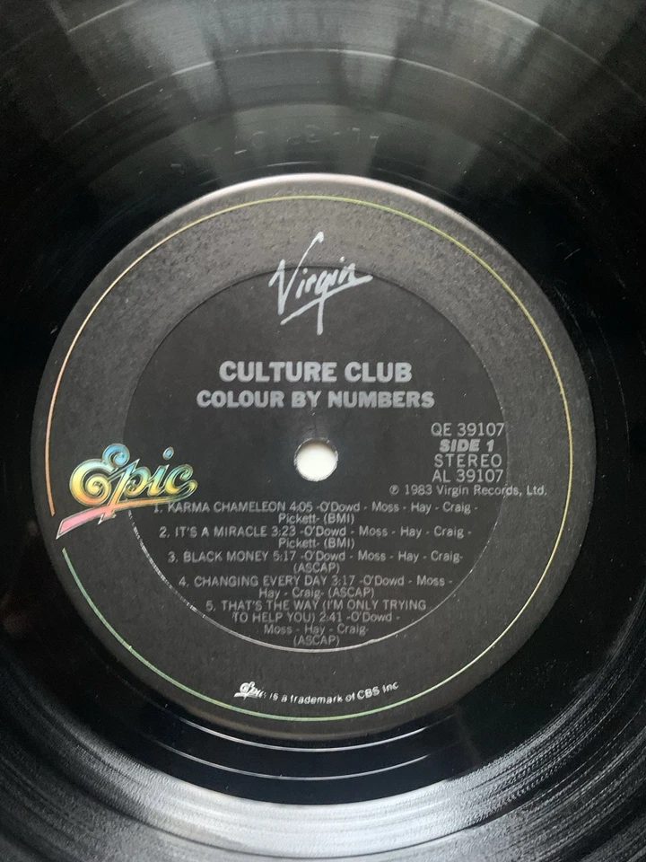 CULTURE CLUB COLOUR BY NUMBERS VIRGIN VIL6072 Japan PROMO VINYL LP - Image 4 of 4