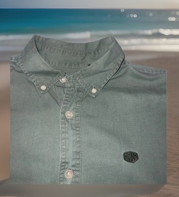 Rare Deus Ex Machina In Benzin Veritas Button Down Shirt Adult Large Green New