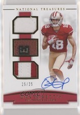 2018 Panini National Treasures Prime 25/25 Dante Pettis #RST-DP Auto 0a6