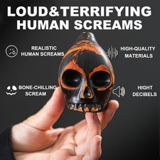 Well-Designed Durable Easy to Use Ceramic Skull Screaming Whistle Decor Gift Toy