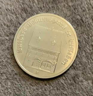 DDR Gedenkmünze 5 Mark Luthers Geburtshaus