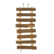 Wooden Bird Ladder Toy Durable Parrot Climbing Step Ladder for Small Pets