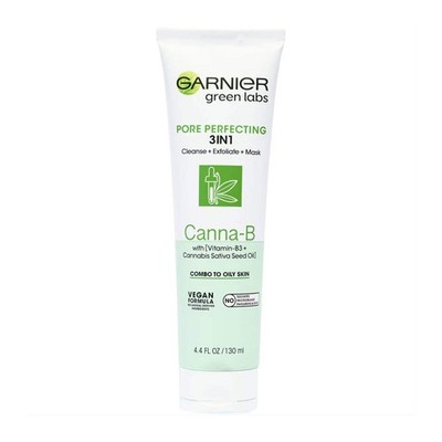 Garnier Green Labs Canna B 3 in 1 Pore Perfecting Cleanse   Exfoliate   Mask 130