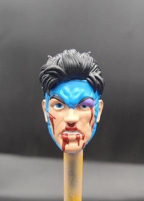 Marvel Legends Custom Invincible Effed Up Head 1/12 Scale Painted | eBay