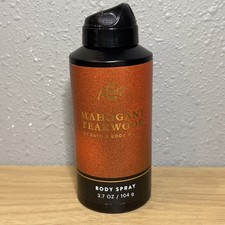 Bath  Body Works MAHOGANY TEAKWOOD Deodorizing Body Spray for Men 3.7 OZ