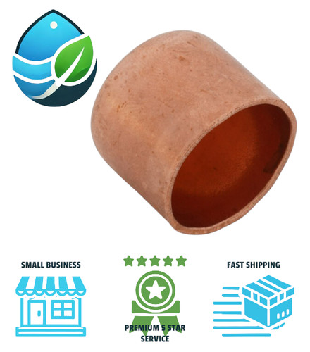 3/4" C x C Solder Tube Copper Cap Sweat Connection for Irrigation & Plumbing