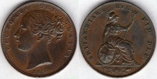 Great Britain. Victoria. Farthing 1850.  dy23843