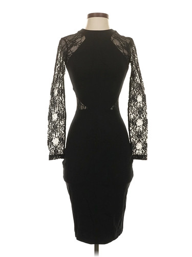 French Connection Women Black Cocktail Dress 4