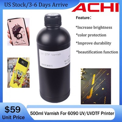 UV Varnish 500ml For Epson XP600/XP800 Printhead UVDTF Printer Ink for AB Film