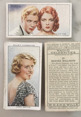 1935 Wills's Radio Celebrities (zweite Serie) Zigarettenkarten - Wählen Sie Ihre
