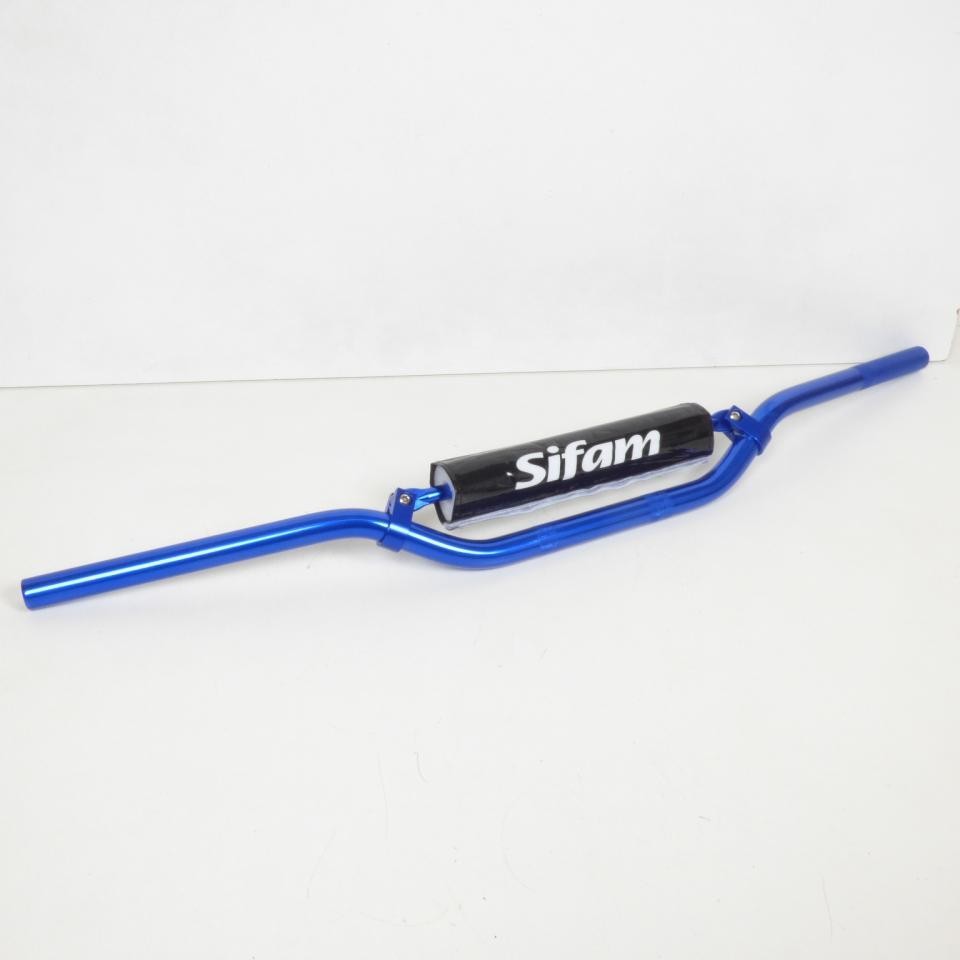 Guidon universel Kyoto bleu anodisé avec mousse noire taille S pour customiser votre moto