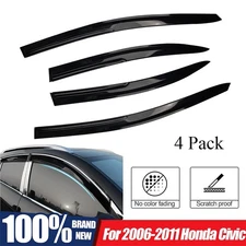 Fits 06-11 Honda Civic Sedan Mug Style Acrylic Window Visors Rain Guard 4PCS Set