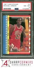 1987 FLEER STICKER #2 MICHAEL JORDAN BULLS HOF PSA 8