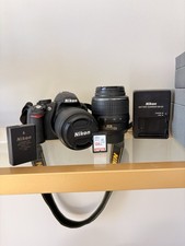Nikon D3100 Digital SLR Camera AF-S 18-55mm  55-200mm Lenses, Battery, Charger.