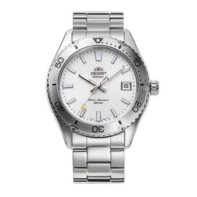 Orient Mako Sports RN-AC0Q03S White Dial Automatic Mechanical Diver Men Watch