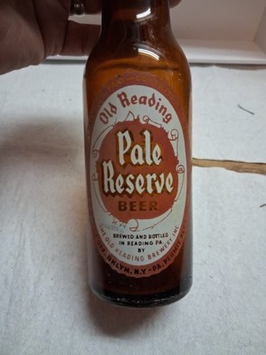 RARE 1930S-40S OLD READING PALE RESERVE BEER BOTTLE IRTP 8oz HTF
