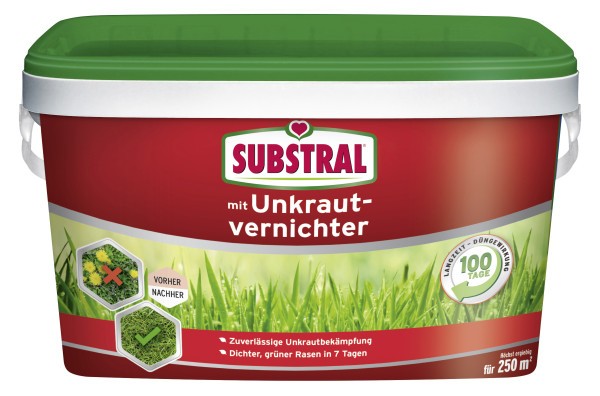 Substral RasendüNger Mit Unkrautvernichter FüR 250 M² 5 Kg RasendüNger-image
