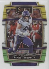 2021 Panini Select Concourse Green & Yellow Prizm Die-Cut Zach Davidson #95 1nb5