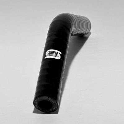 45 degree silicon hose 3/8'' i.d.  2 1/2'' legs Black Siliconhoses.com  A45-095