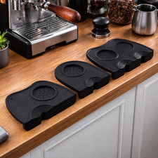 Espresso Coffee Tamping Mat Silicone Corner Pad Barista Tamper Station UK