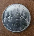 1962 uncirculated Canadian 80% silver dollar