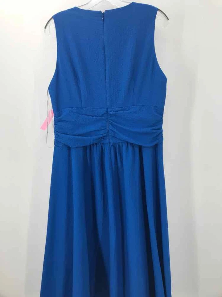 Pre-Owned Calvin Klein Blue Size 12 Maxi Sleeveless Dress - Image 2 of 3