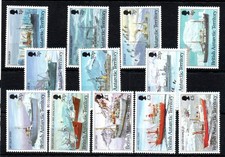 ANTARTIQUE BRITANIQUE SERIE COMPLETE DE 12 TIMBRES NEUF** N°223/234 Cote: 70€