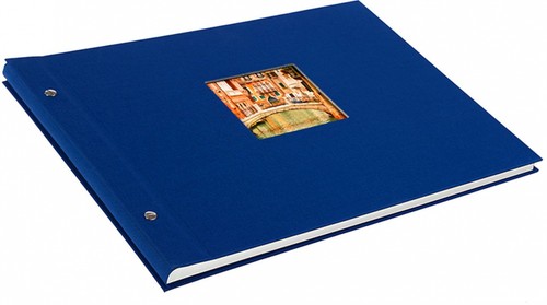 Goldbuch Screw Album Bella Vista Blue 28 895 White Pages 39x31cm | Screw Ball - Picture 2 of 3