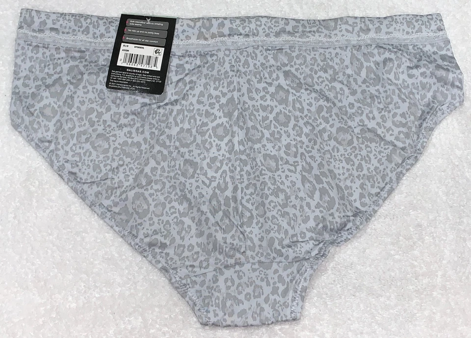 Braguita BALI One Smooth U Moderna Microfibra Gris Leopardo Corte Alto NUEVA Mujer Talla XL 8 Foto 3 de 4