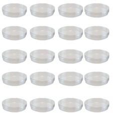 Petri Dish, Polystyrene, 50mm diameter x 15mm height. Pack 20.