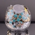 Vintage Costume Jewelry Jar Mixed Lot 2.7 lbs Necklaces Rings Earrings
