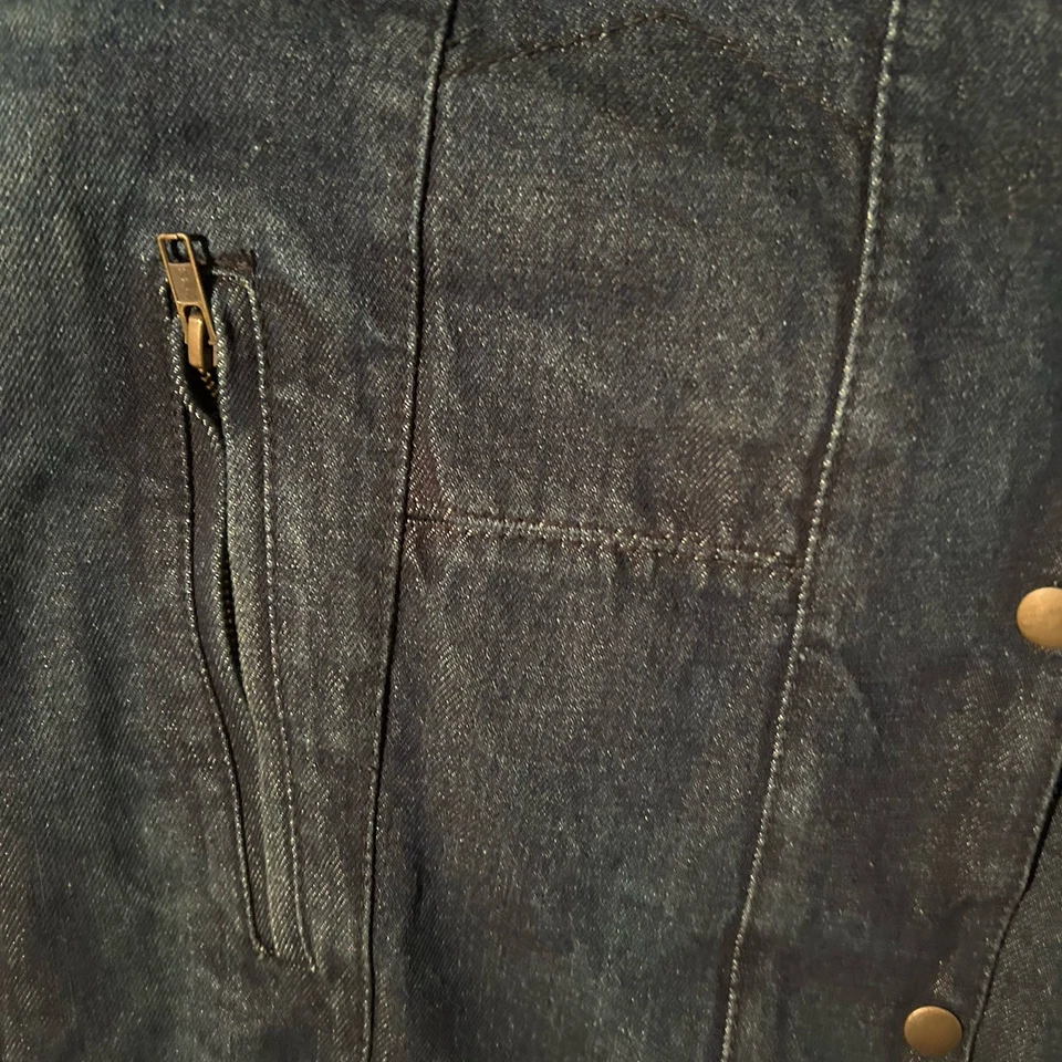 Milwaukee Performance - Mens XL Denim Col. Gold Wing Vest Concealed Carry Pocket - Image 4 of 4