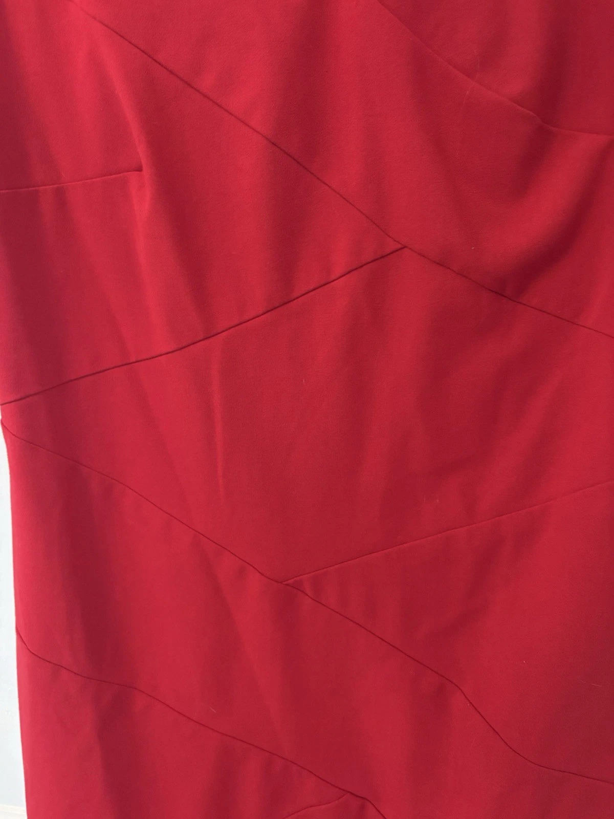 Abito donna rosso Alyx Limited maniche corte zip dietro taglia 16