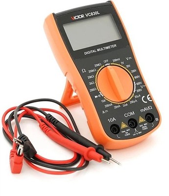 Victor VC830L Digital Multimeter Compact CAT III 600V with 9V Battery Included
