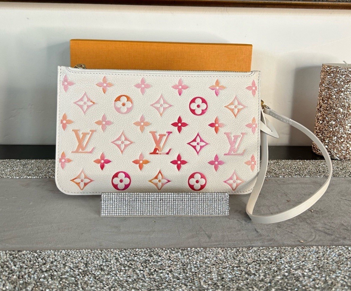 NWT Louis Vuitton Neverfull MM M47080 Sunrise Aquarelle SOLD OUT