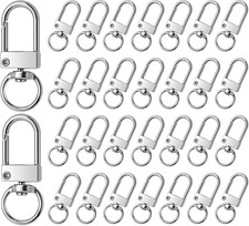 30 Pcs Metal Lobster Claw Clasps Swivel Lanyards Snap Hooks Keychain Hooks