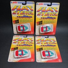 Flatsters Race Cars by Artin Set of 4 New Vintage Super Fast Toy Race Cars.