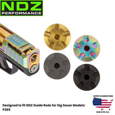NDZ Sig P365 Heavyweight Guide Rod Screw Stainless Steel Custom Finish