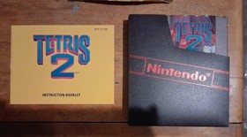 Tetris 2 NES Nintendo Entertainment System Complete W/ Manual Dust Case Game Box