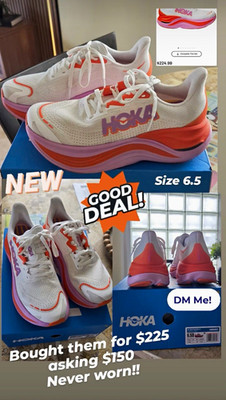 HOKA Skyward X Frost Lupine Women s Running Shoes Mesh White Orange Purple