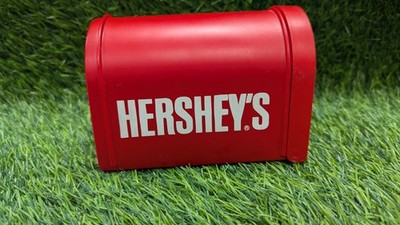 HERSHEY'S CHOCOLATE MAILBOX Red Plastic Storage  Vintage 1988 No Flag