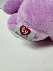 Ty Tylux Pluffies Bunny Rabbit TWITCHY Baby Plush Lovey Purple Blue 2003 Ear Tag — photo 6