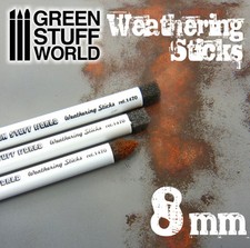 Weathering Brushes 8mm - Sponge for Oxide, Mud, Aging Effects - Paint Pigment